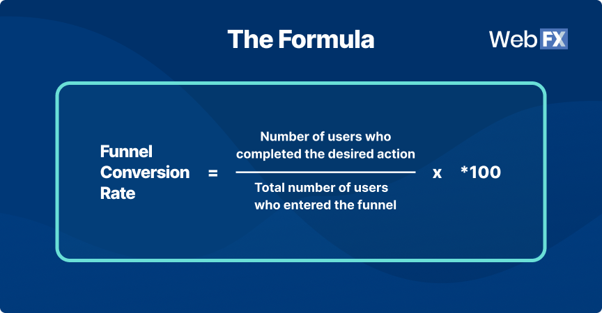 formula for calculating funnel conversion rate
