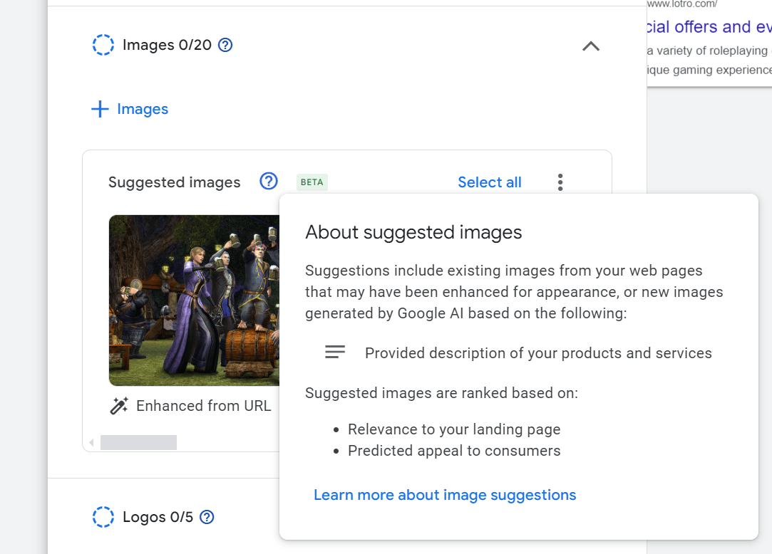 google ads intelligence ai images