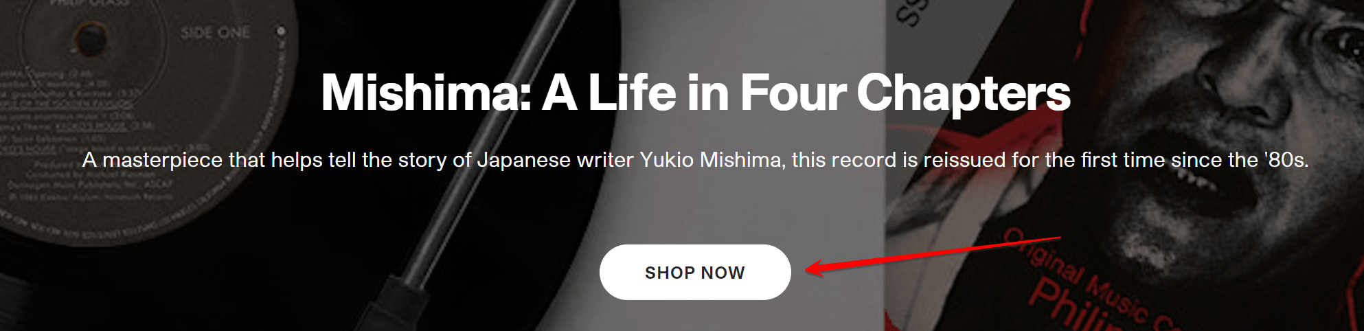 CTA button on a homepage