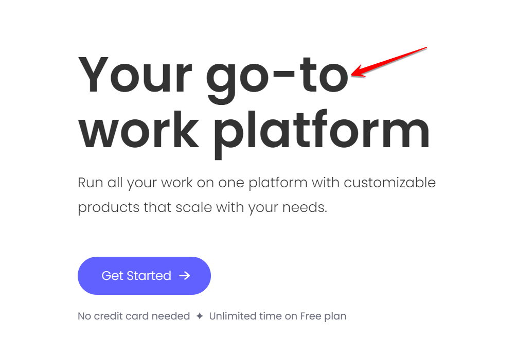 Headline for Monday.com website