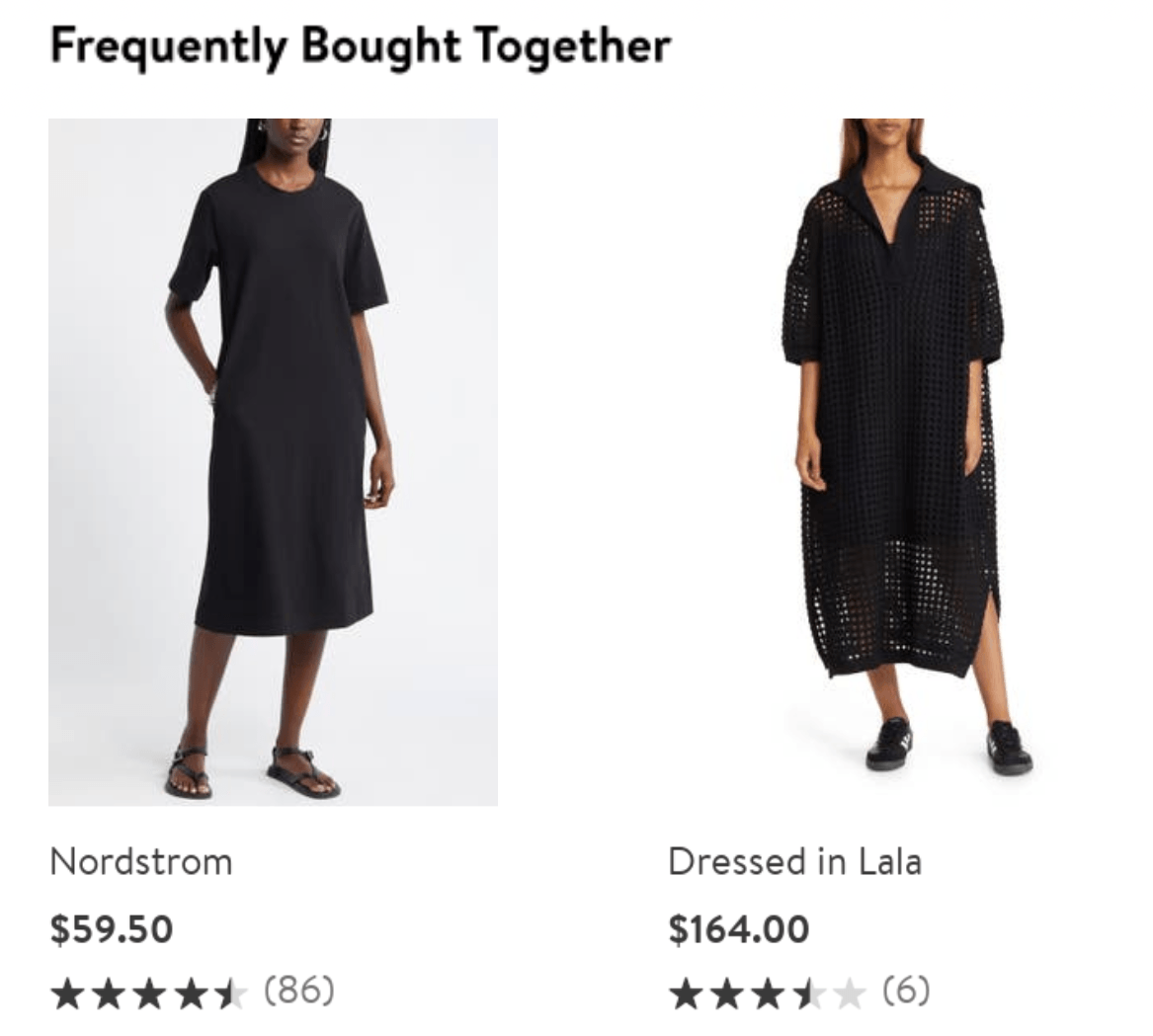 nordstrom email related products