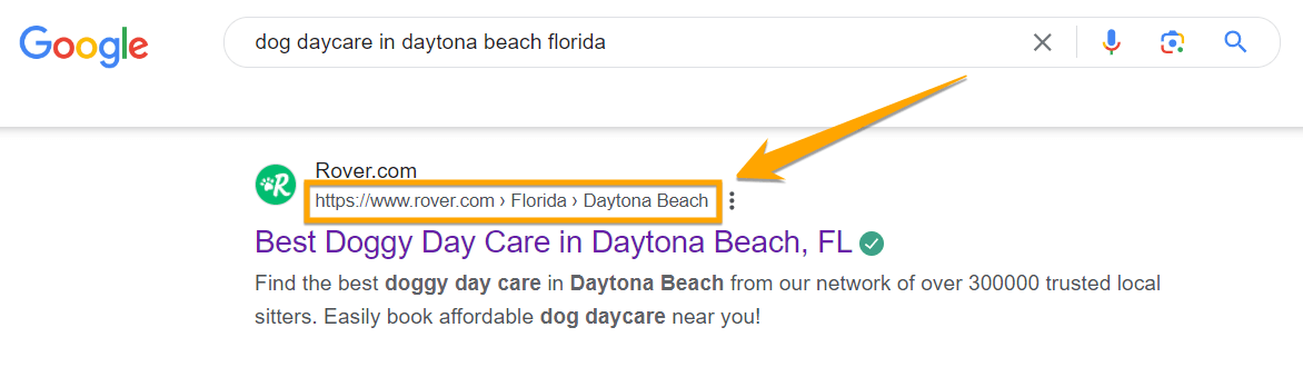 optimized url for on-page seo