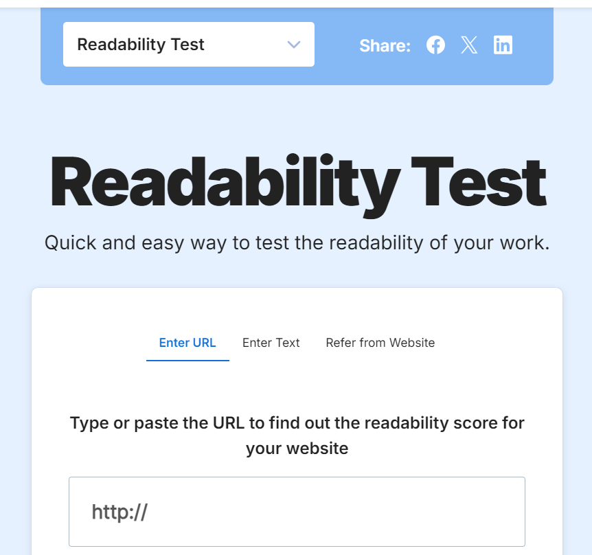 Readability test