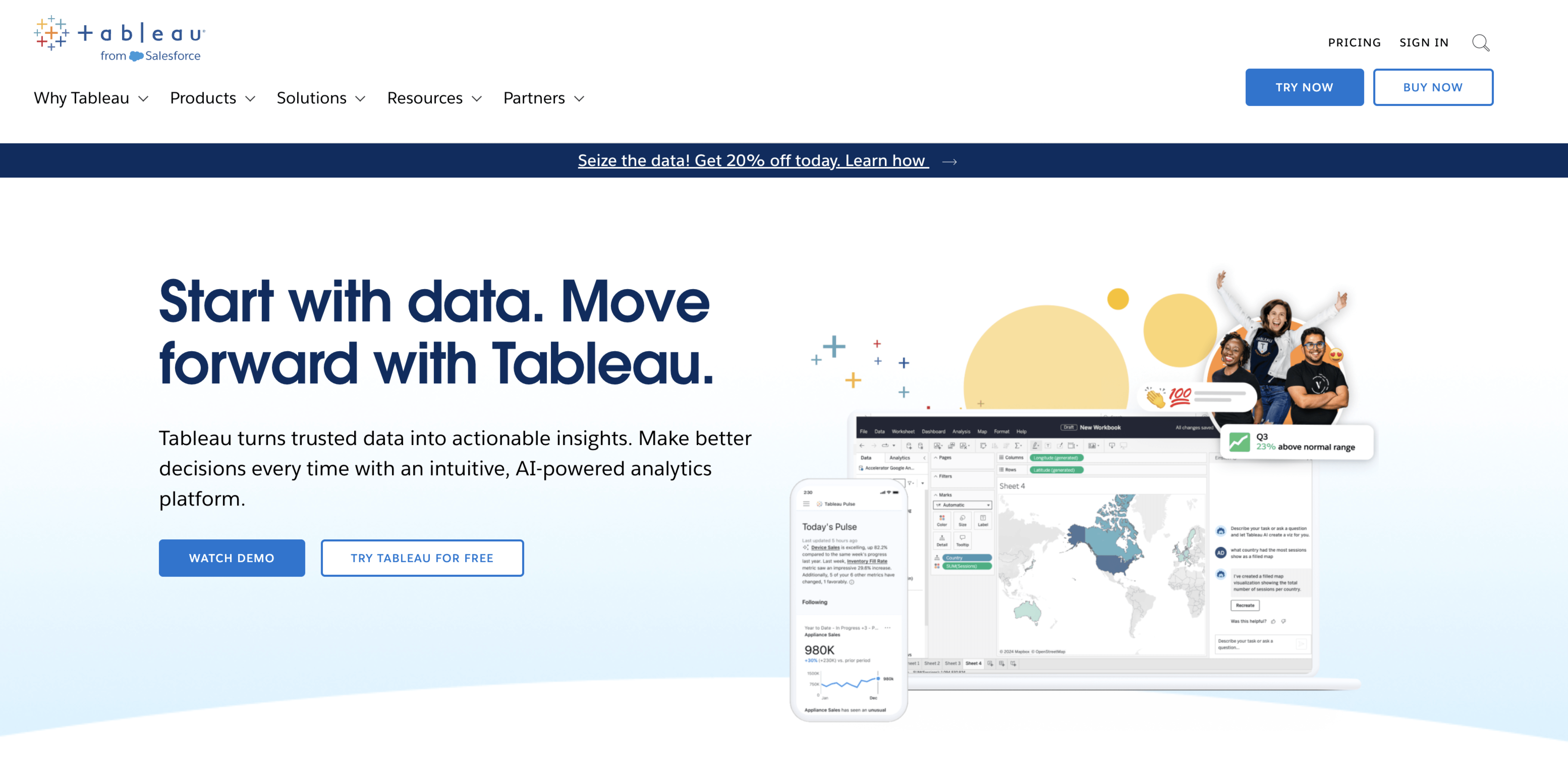 tableau home page