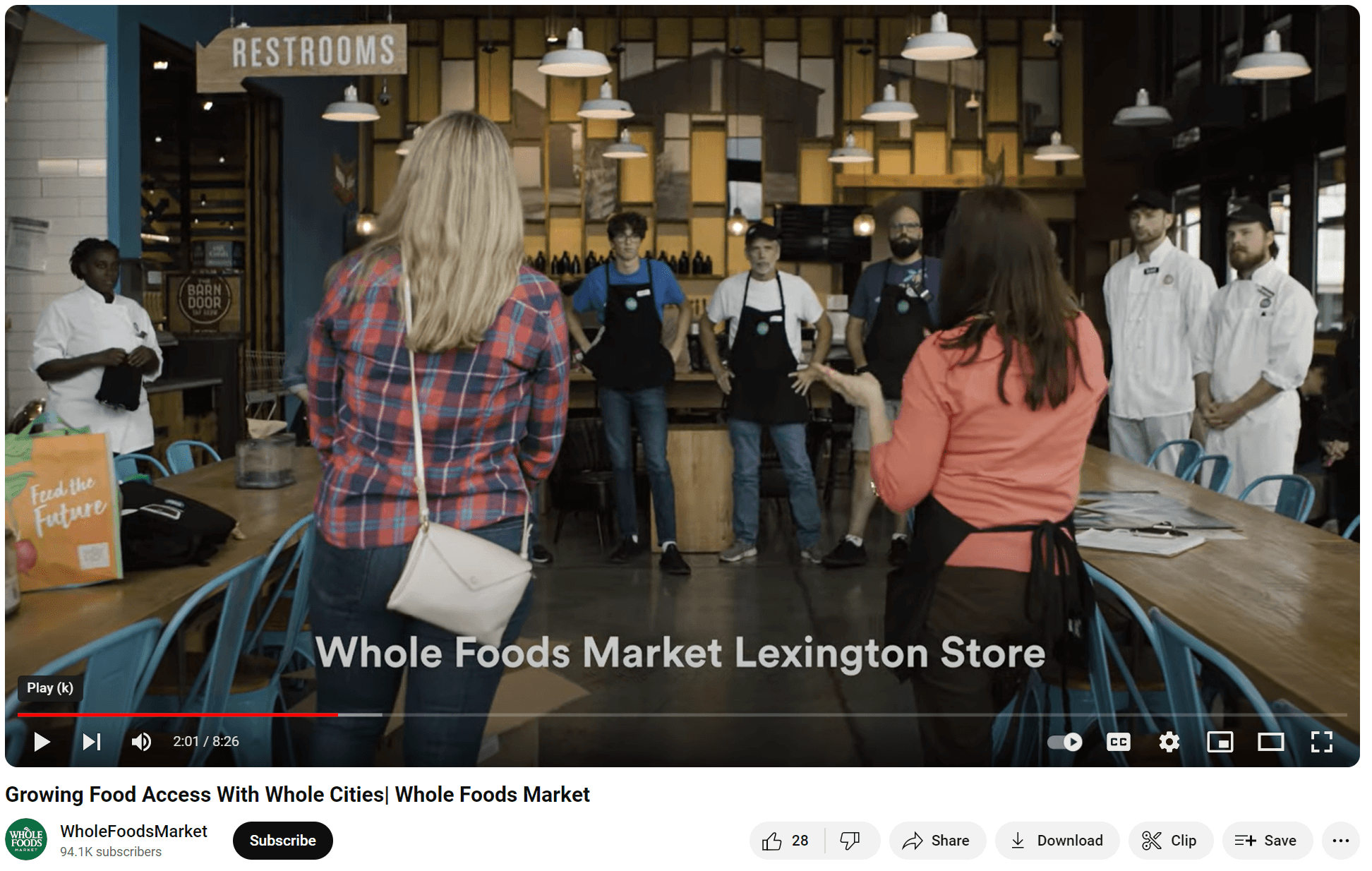 whole foods youtube video