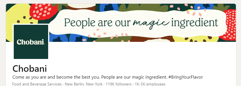 Chobani linkedin