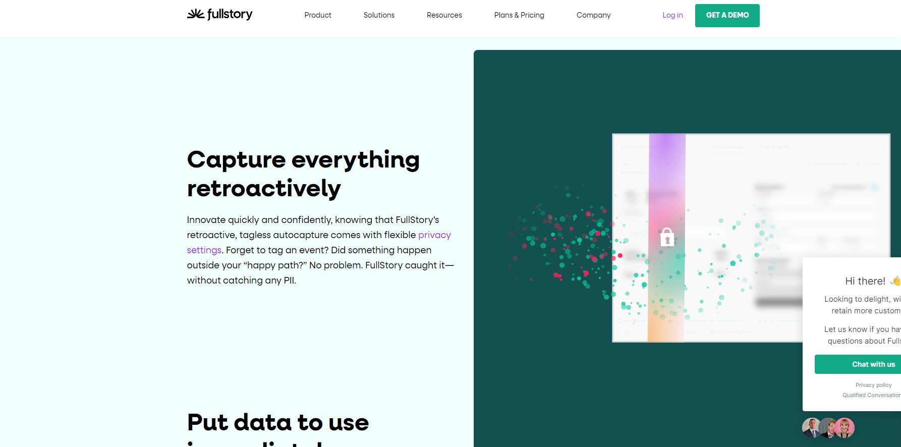 FullStory homepage