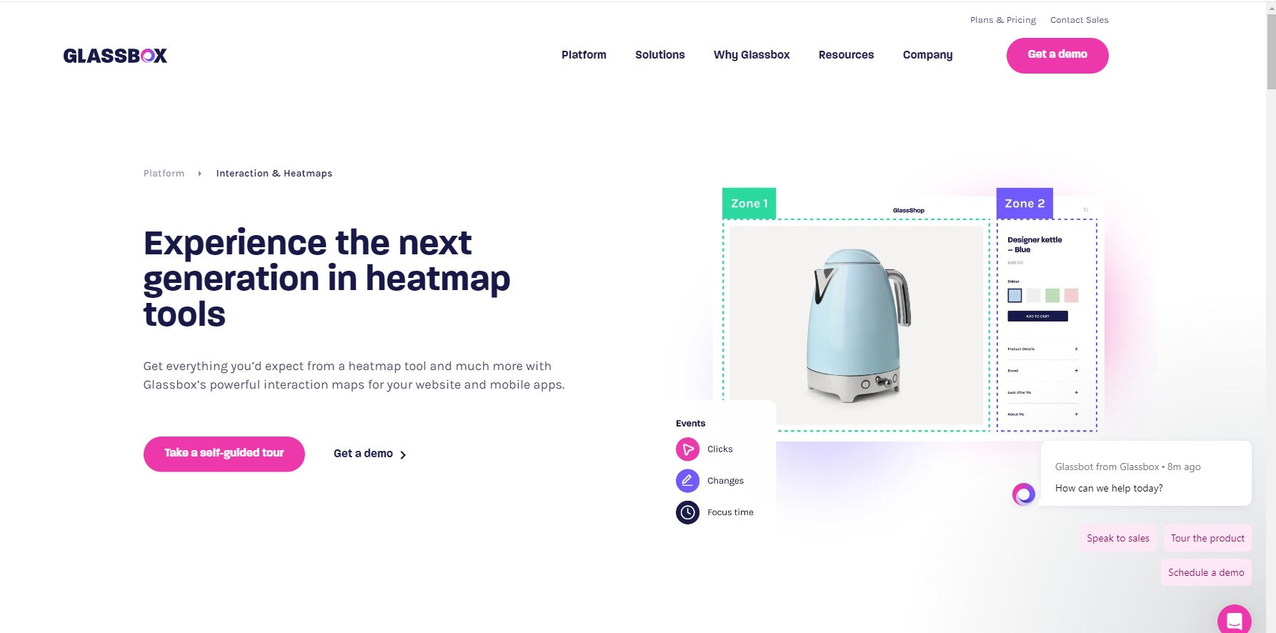 Glassbox homepage
