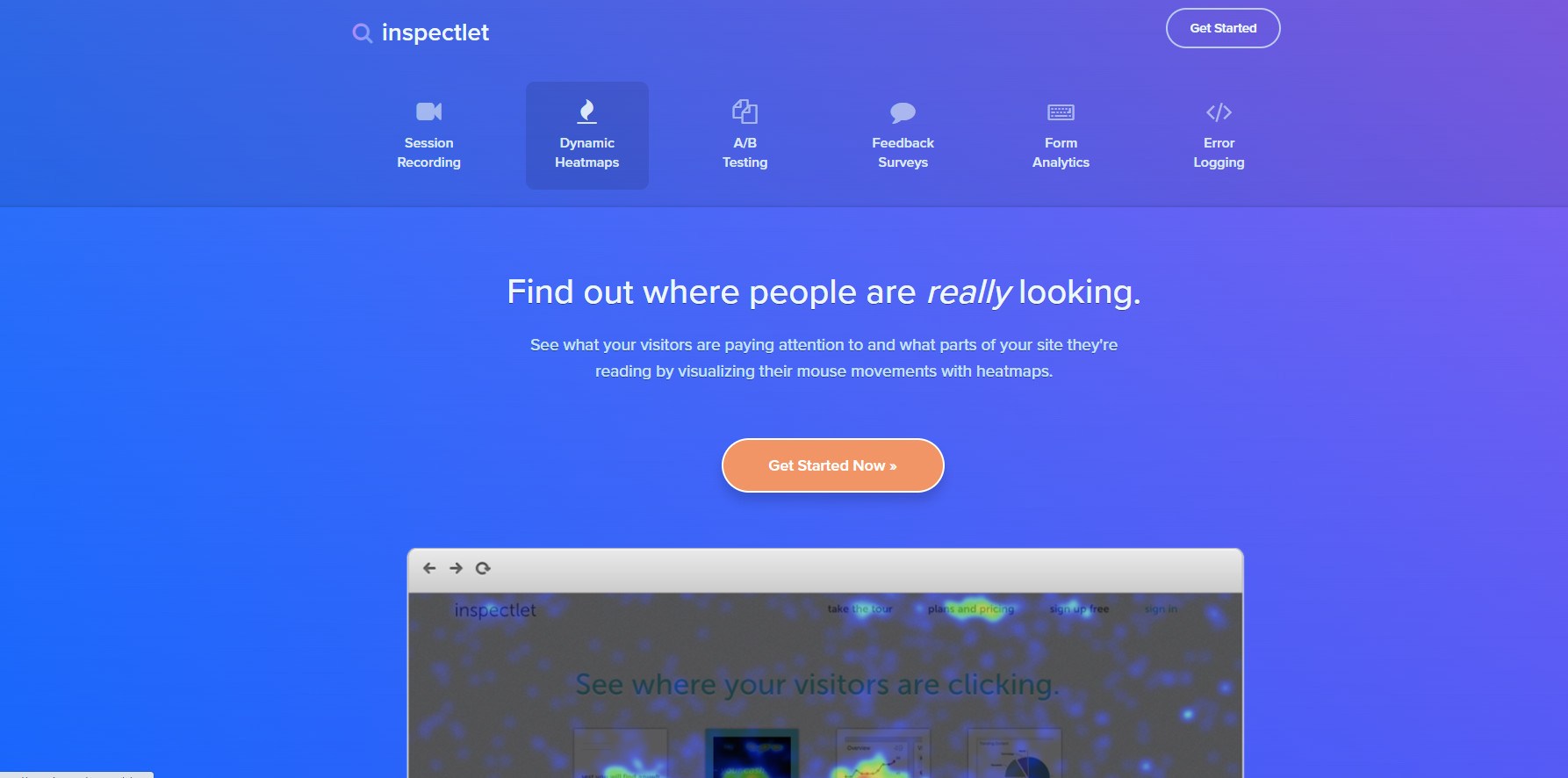 Inspectlet homepage