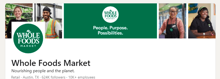 Whole Foods Linkedin