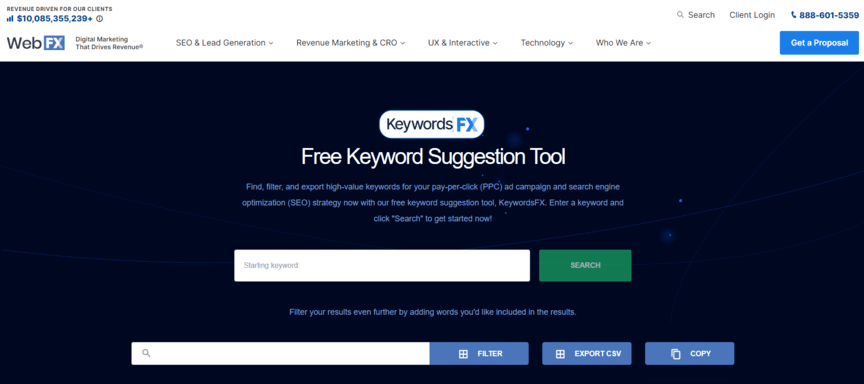 keyword research keywordsfx