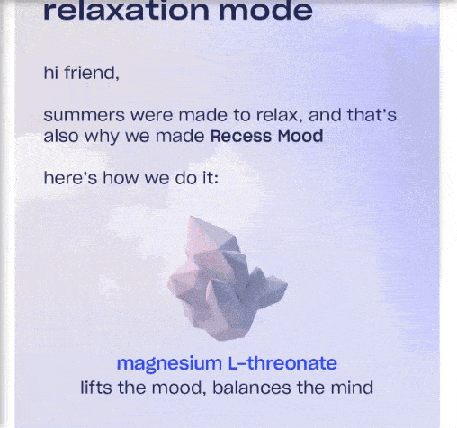 GIF of email from Recess