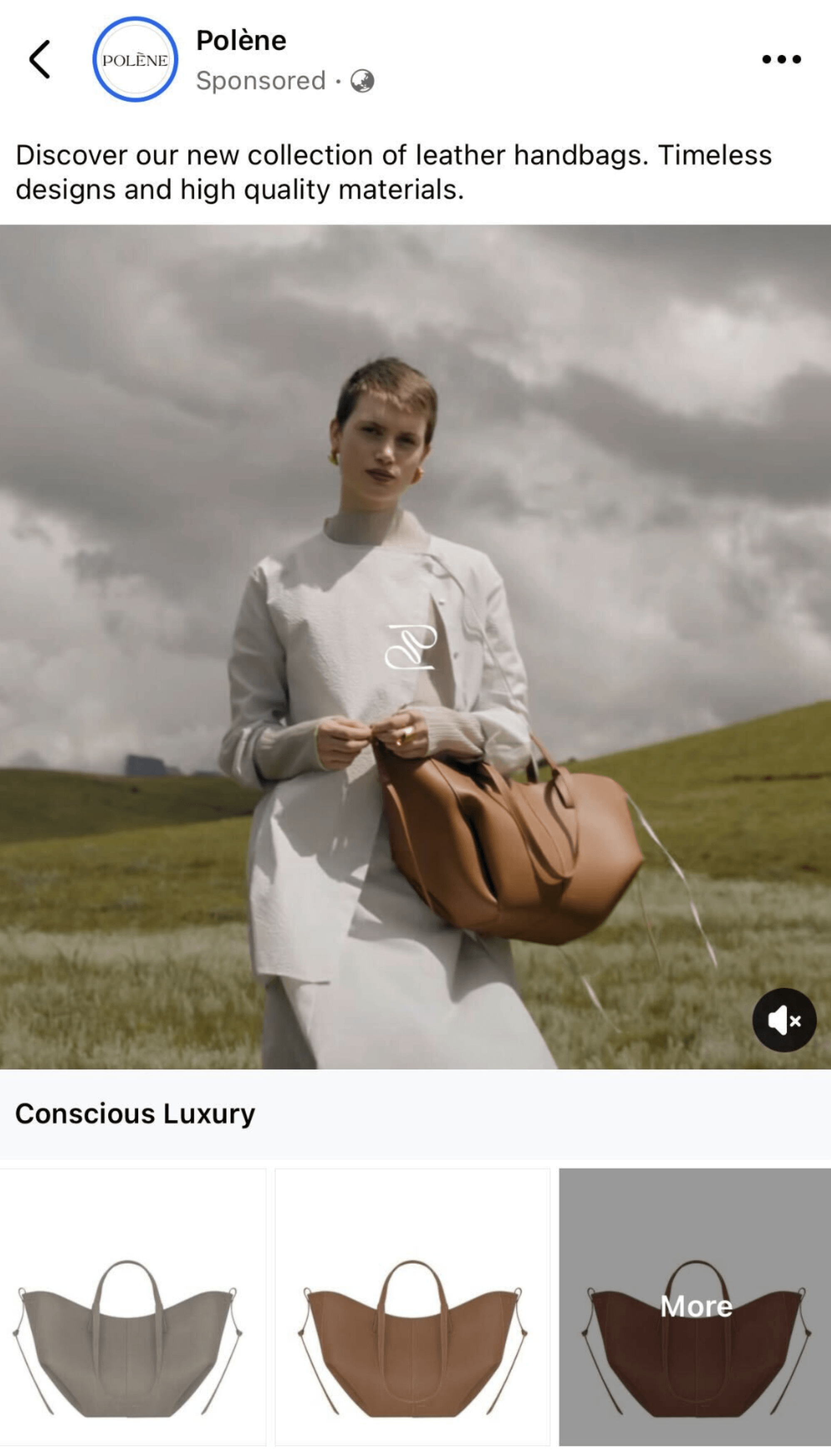 polene facebook collection ad example
