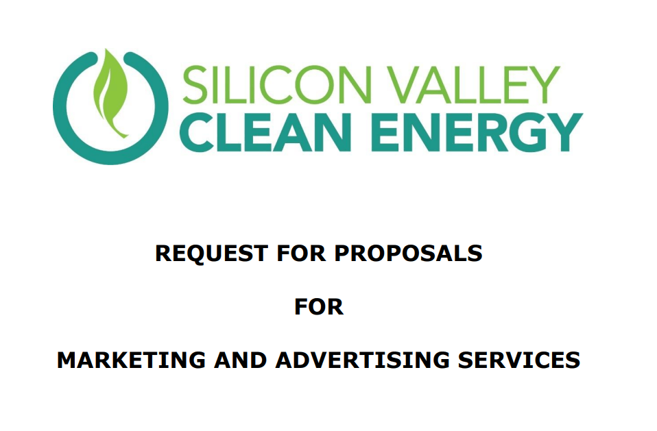 Silcon Valley Clean Energy rfp for marketing and advertising services