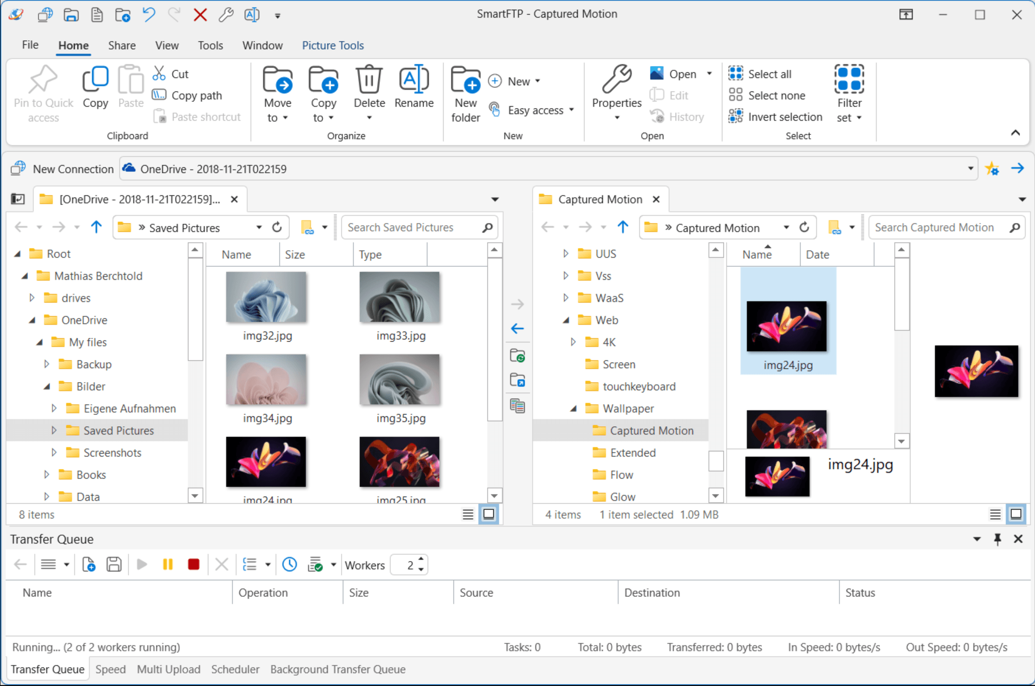 interface for smartftp