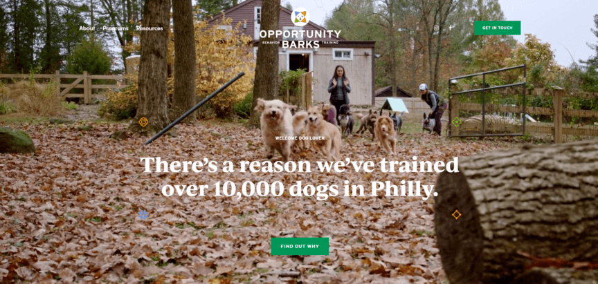 Opportunity Barks homepage