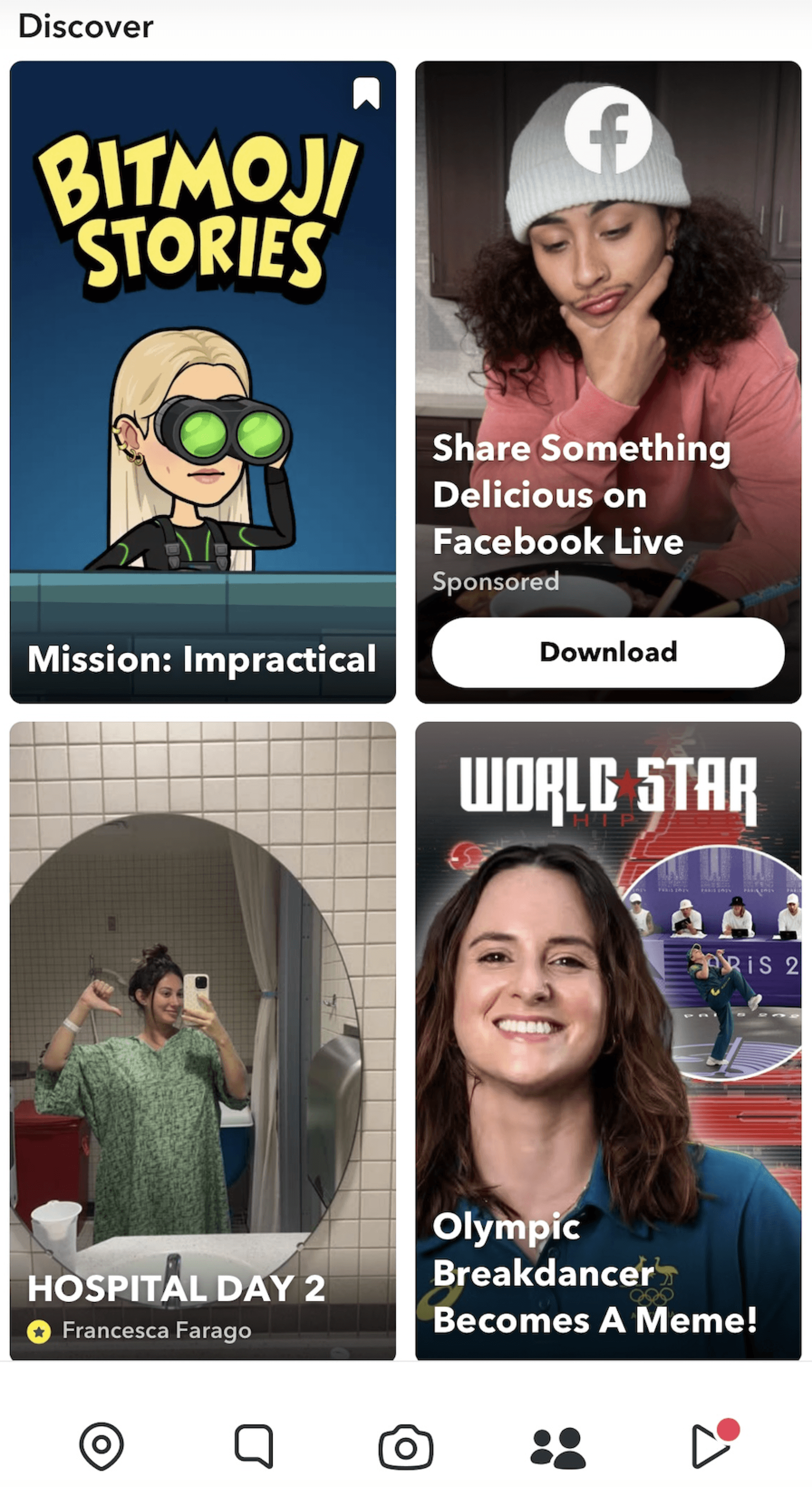 snapchat discover page 1