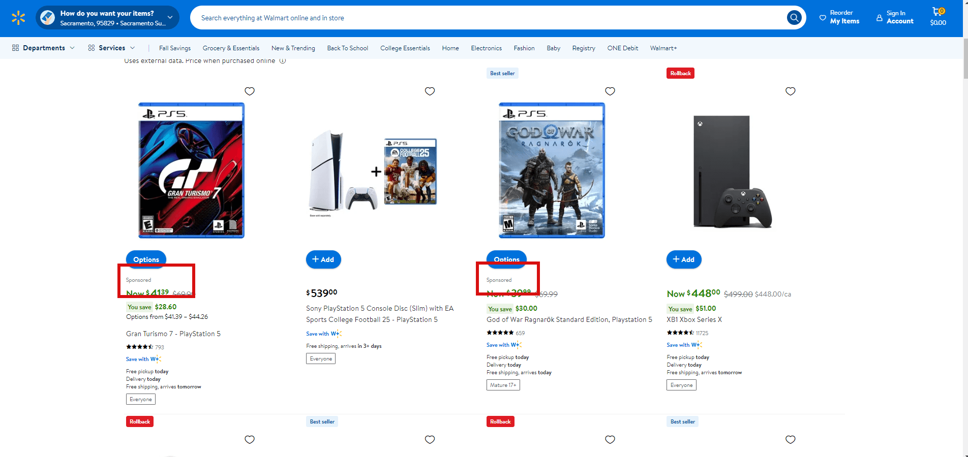 walmart Sponsored Products