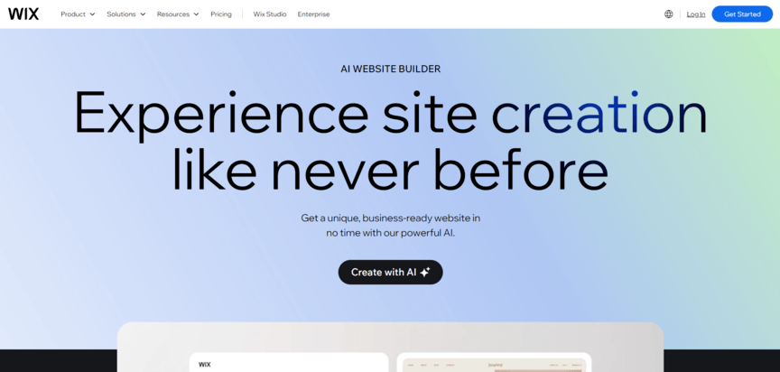 ai site builder wix