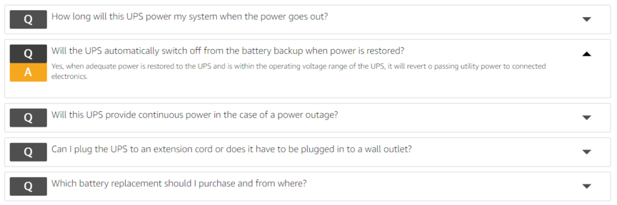 amazon rufus product faq