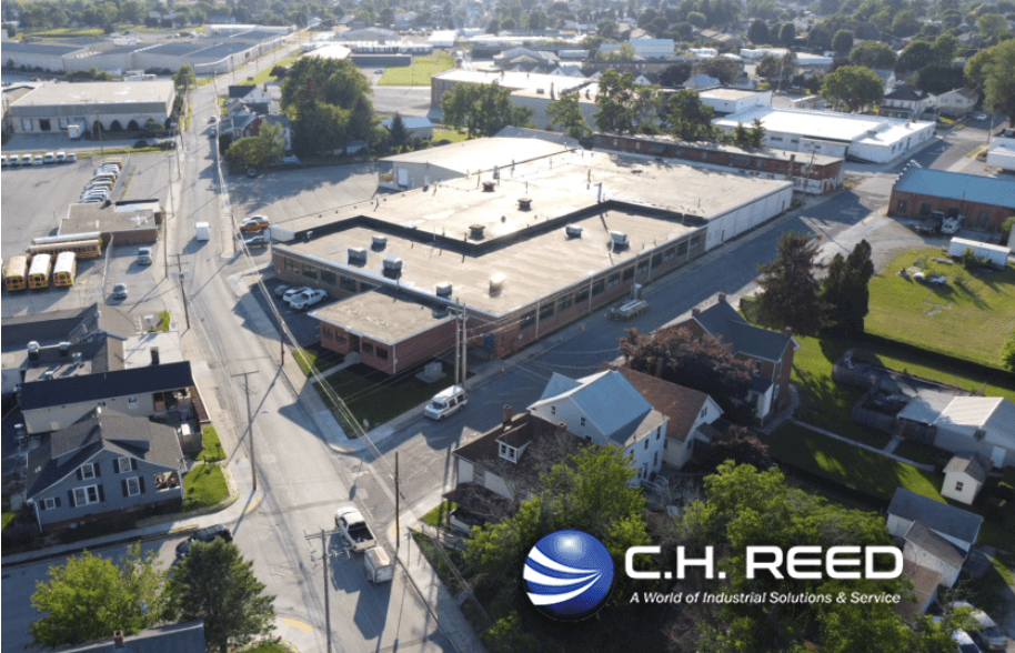 Aerial view of CH Reed headquarters