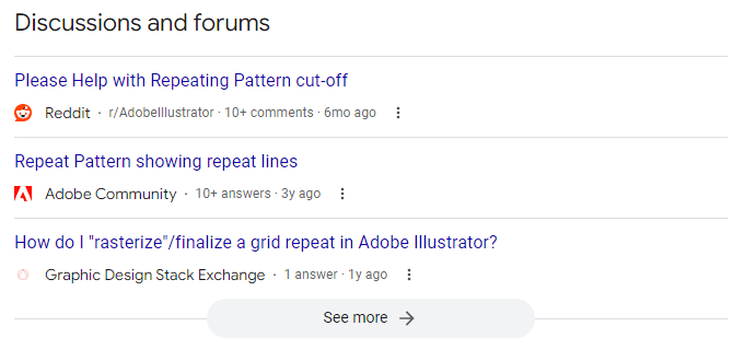forum google results