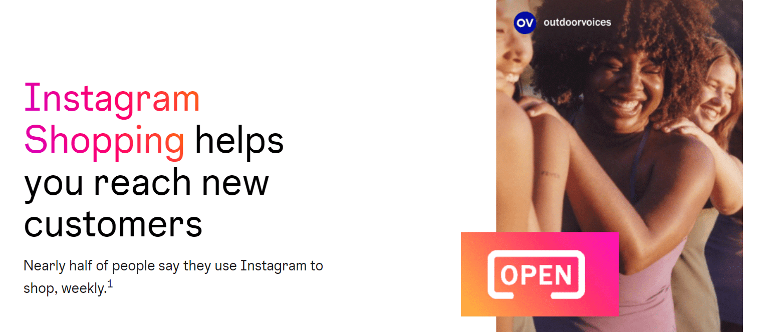 instagram shopping