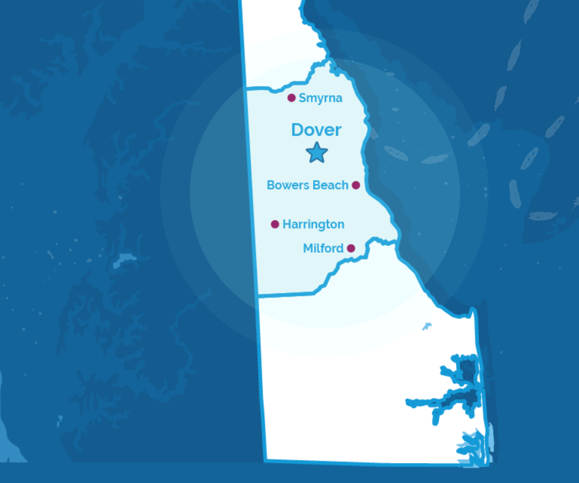 map of Kent County