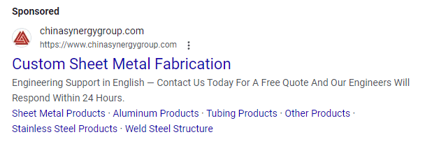 metal fabrication marketing ppc