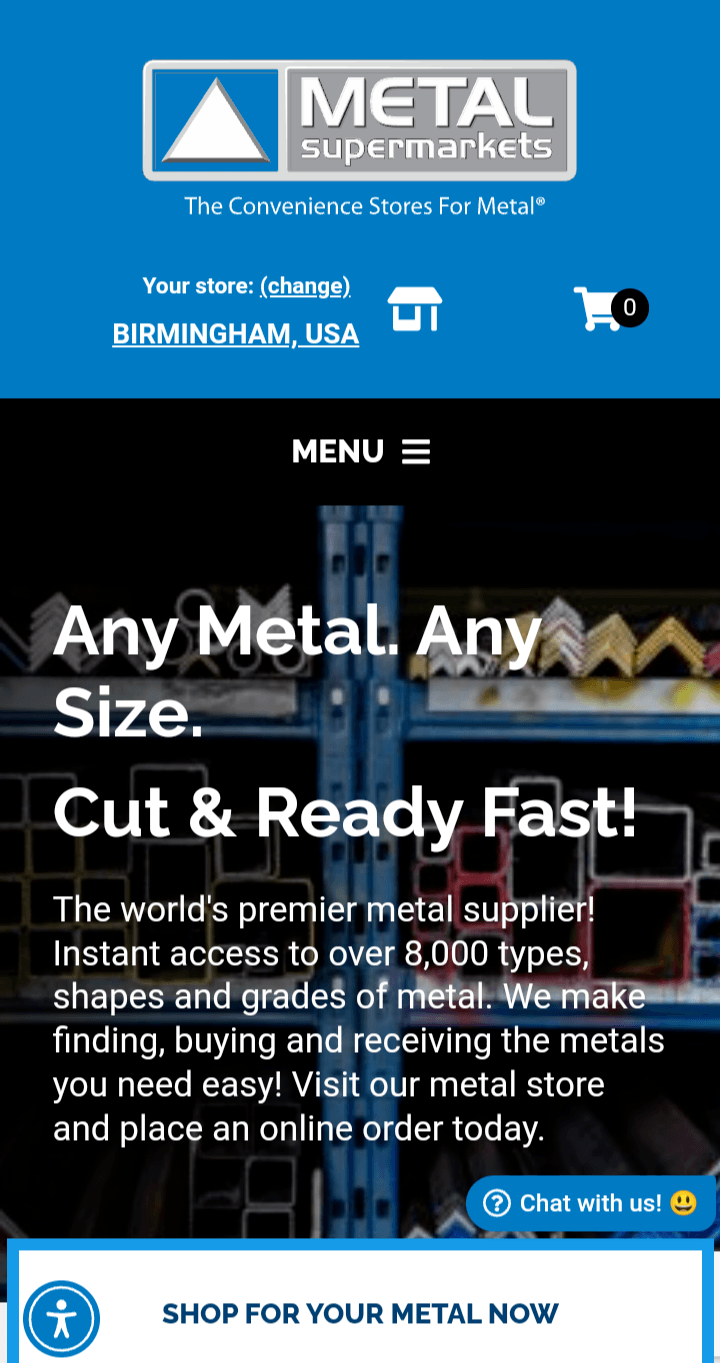 metal fabrication web design mobile