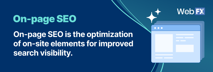 On-page SEO definition