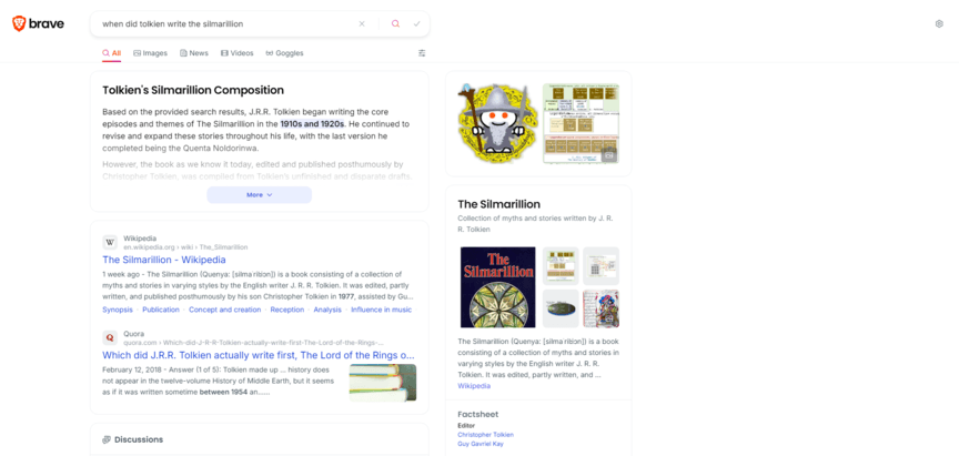 search engine alternatives brave