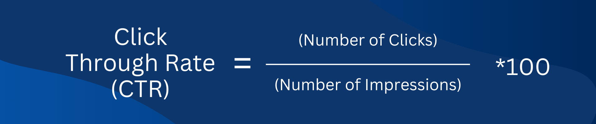 Click through rate metric