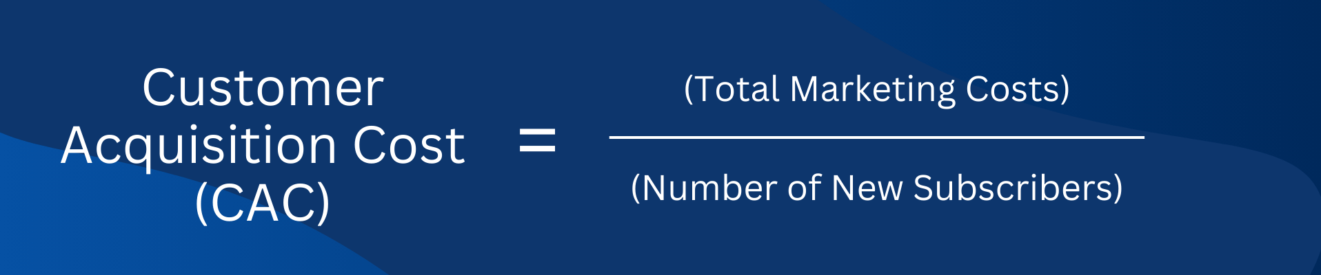customer acquisition cost metric