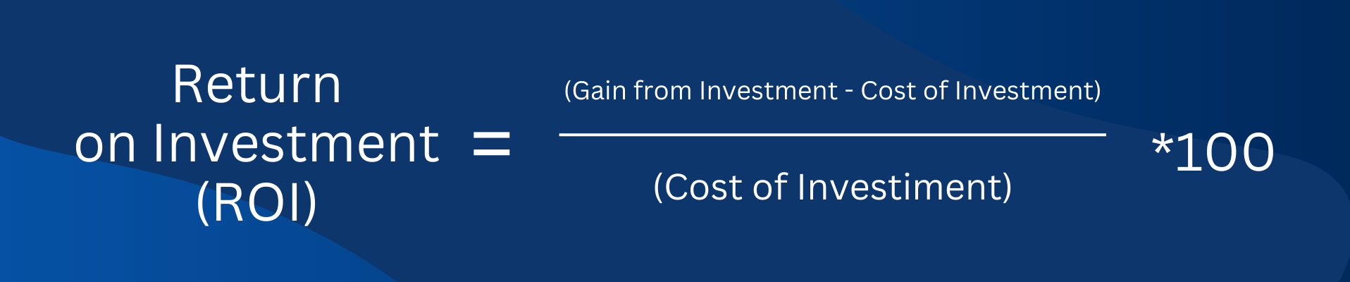 return on investiment metric