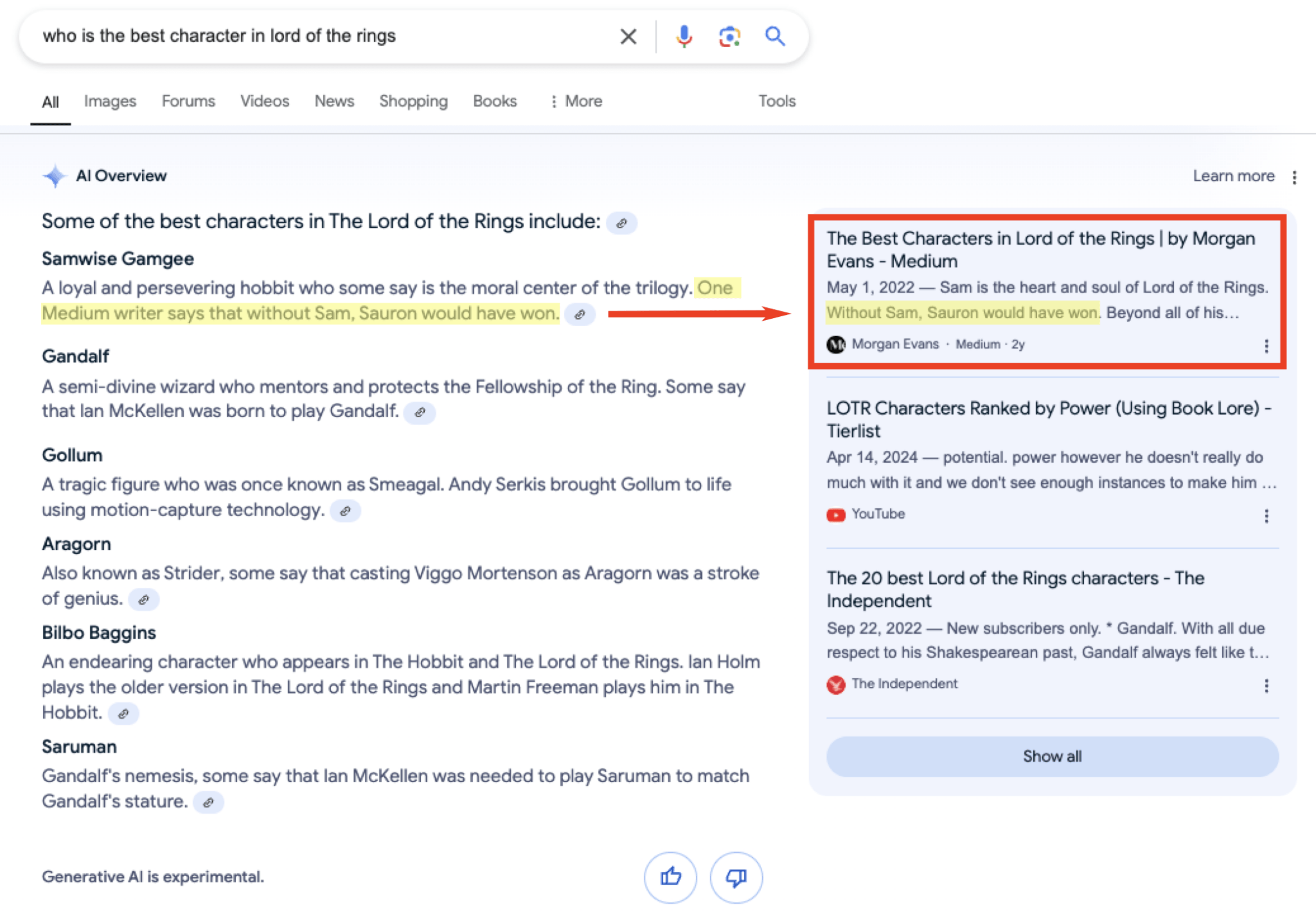 Google's AI Overview results showing how AI-generated summaries in search results are designed to help users find the answers they need instantly.