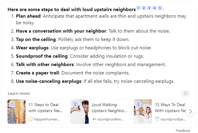 bing ai search result 1