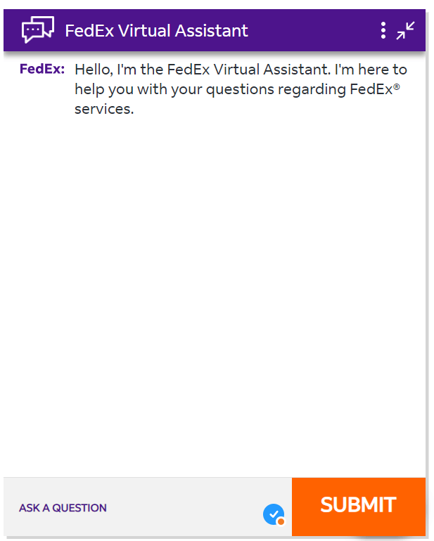 Fedex chatbot