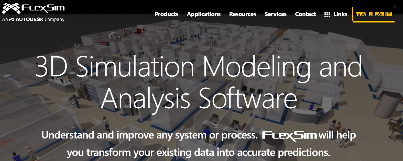 Homepage for FlexSim