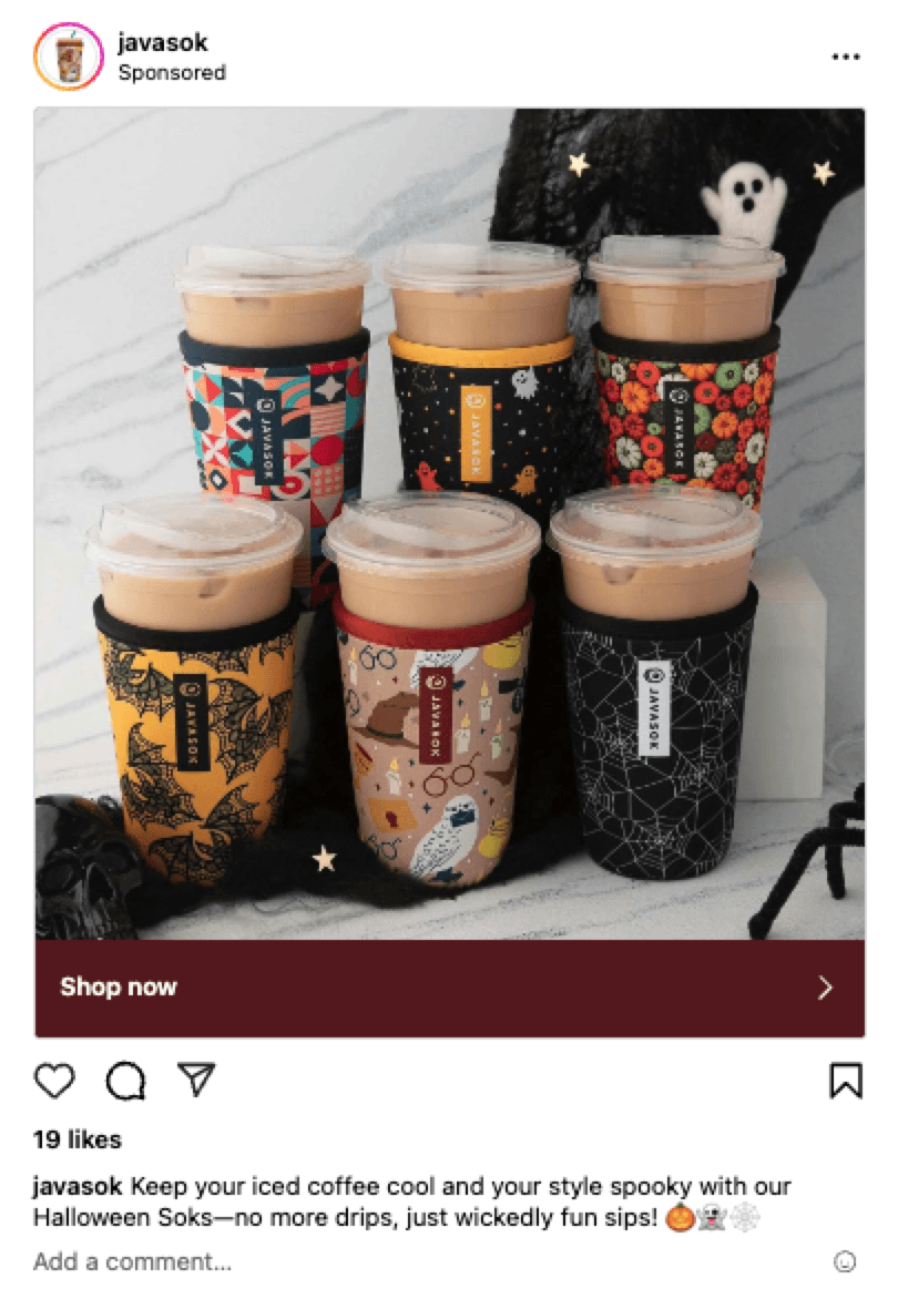 shoppable instagram ad java sok