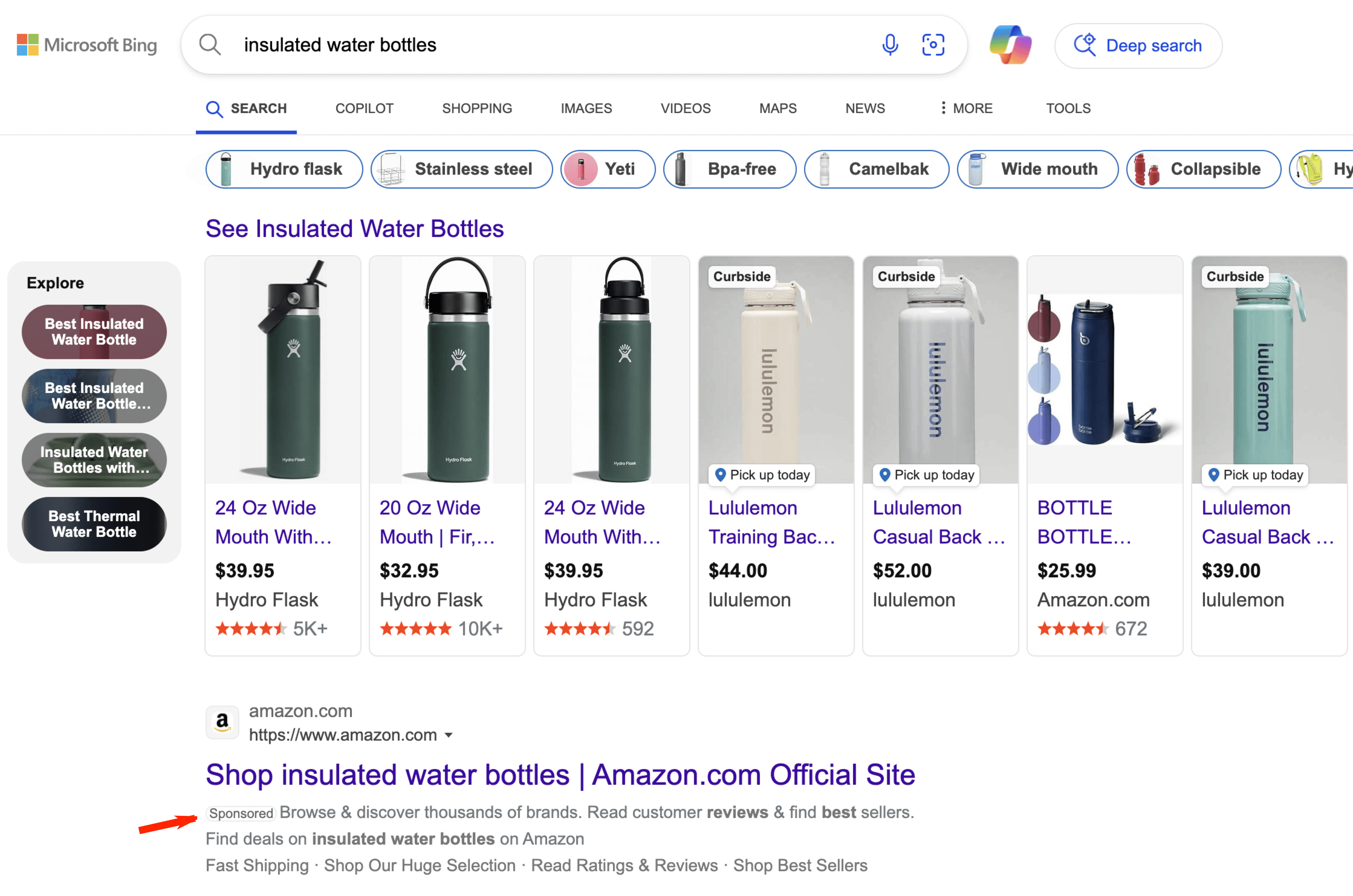 microsoft paid search ad