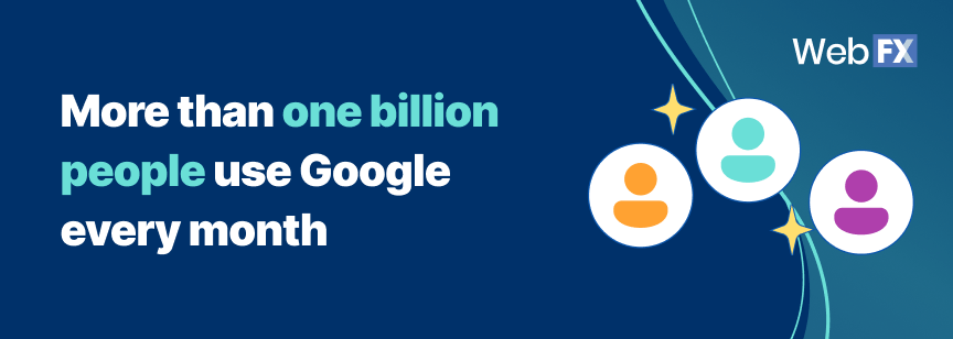 More than one billion people use Google every month