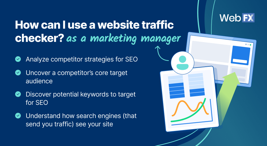 How to use the website traffic checker as a marketing manager