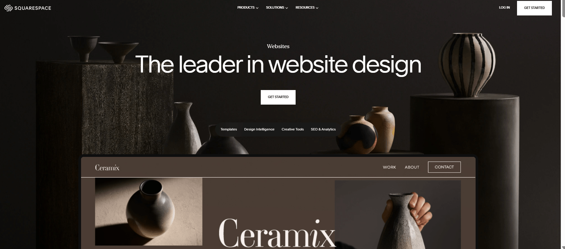 Squarespace home page