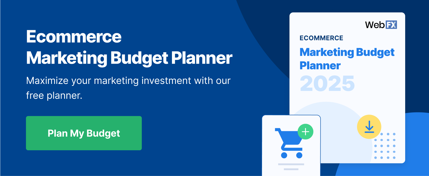 cta marketing budget planner ecommerce