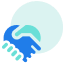 Shaking hands icon