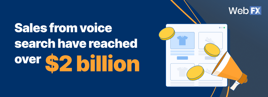 Sales from voice search have reached over $2 billion
