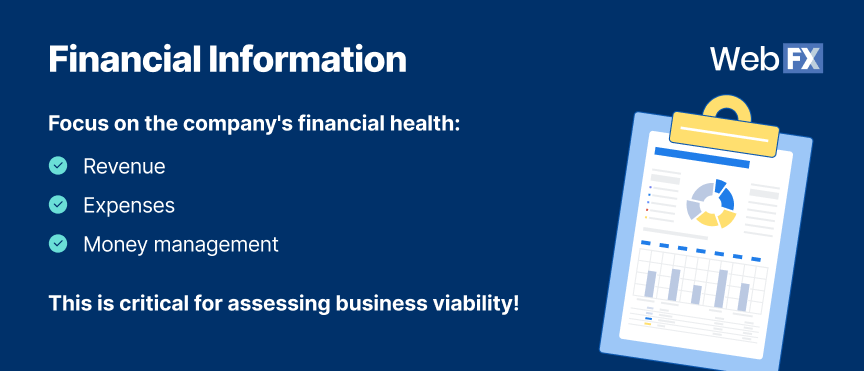 Checklist of financial information to check for private equity due diligence