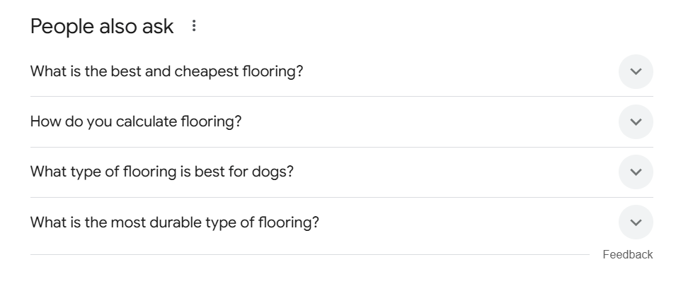 People Also Ask Flooring