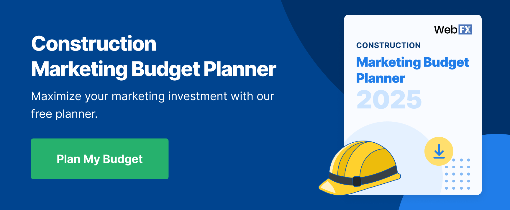 cta marketing budget planner construction